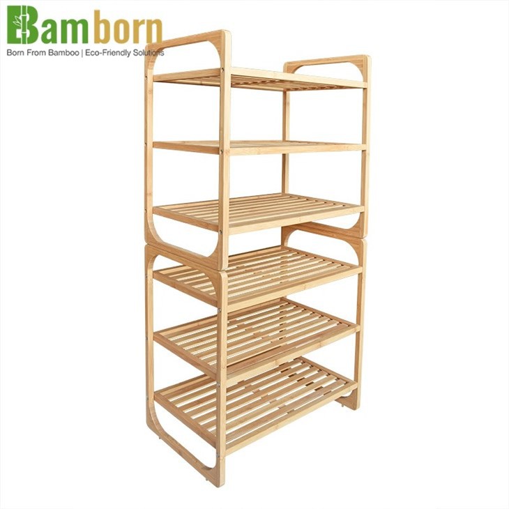 Bamboo Stackable Shoe Rack suppliers