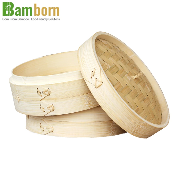 Handmade Bamboo Steamer With Lid