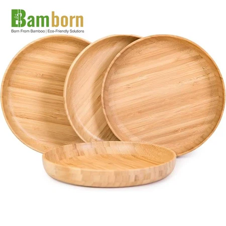 Organic bamboo dining plates Organic bamboo dining plates