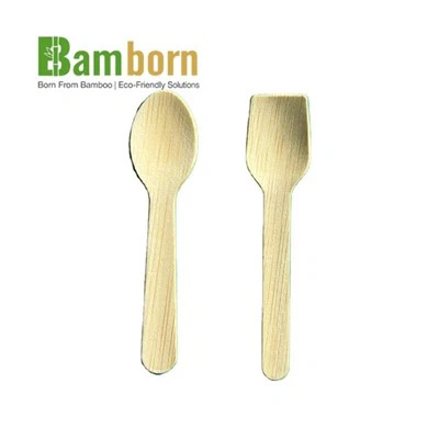 Biodegradable Bamboo Dessert Spoons