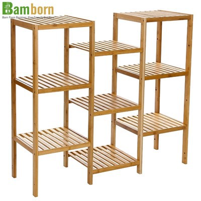 Compact Bamboo Storage Shelf Compact Bamboo Storage Shelf