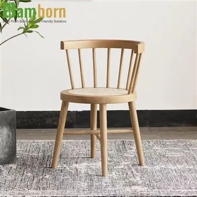 Curved Back Bamboo Chair