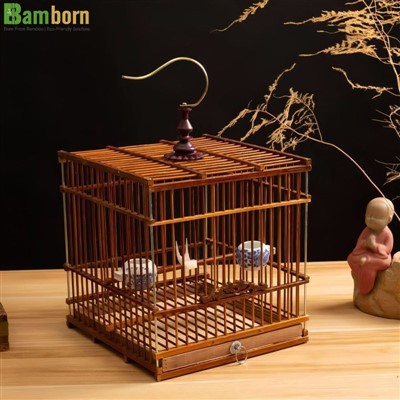 Decorative Bamboo Bird Cage for Home Or Garden