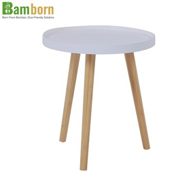 Round Bamboo Coffee Table